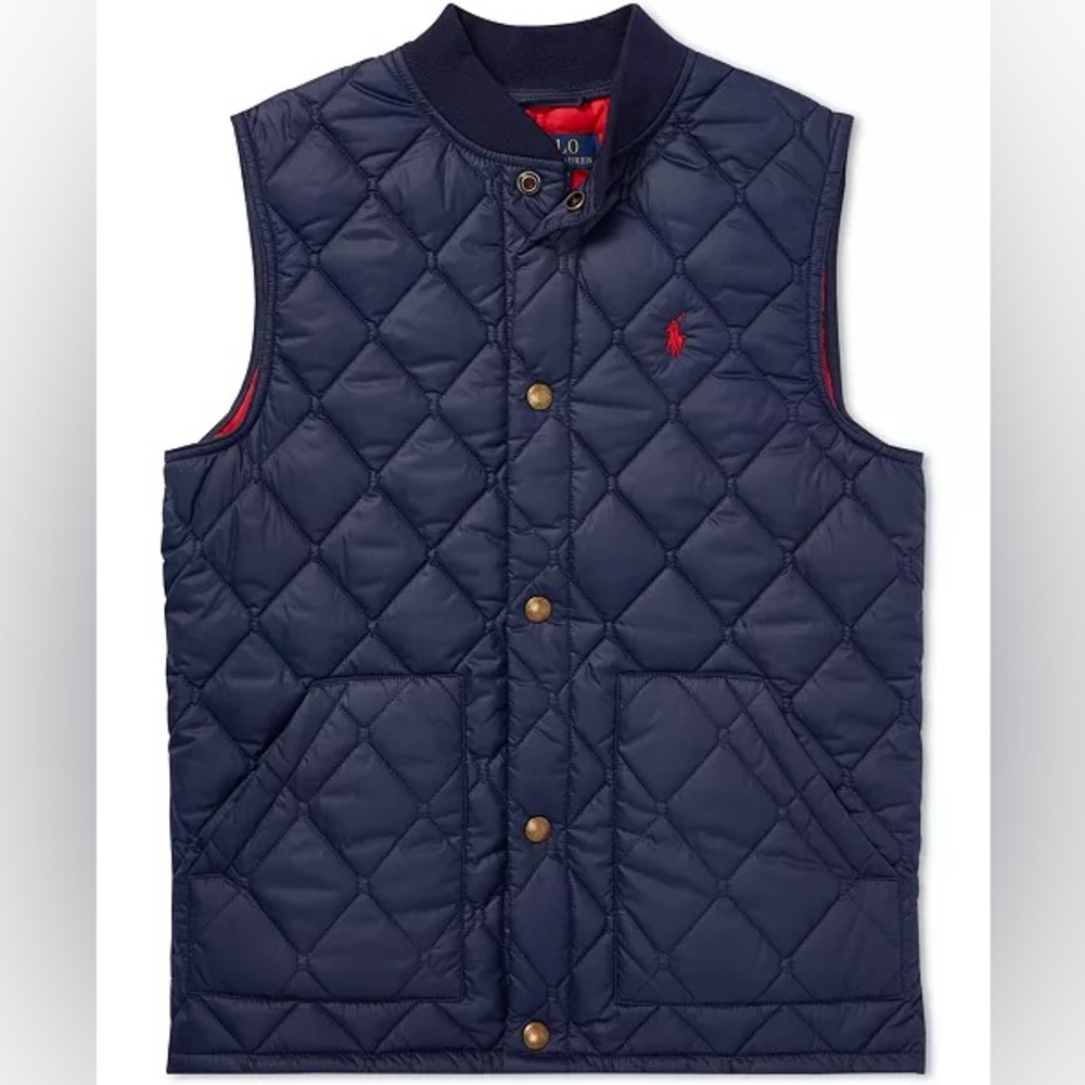 Ralph Lauren quilted puffer vest youth large 14-16